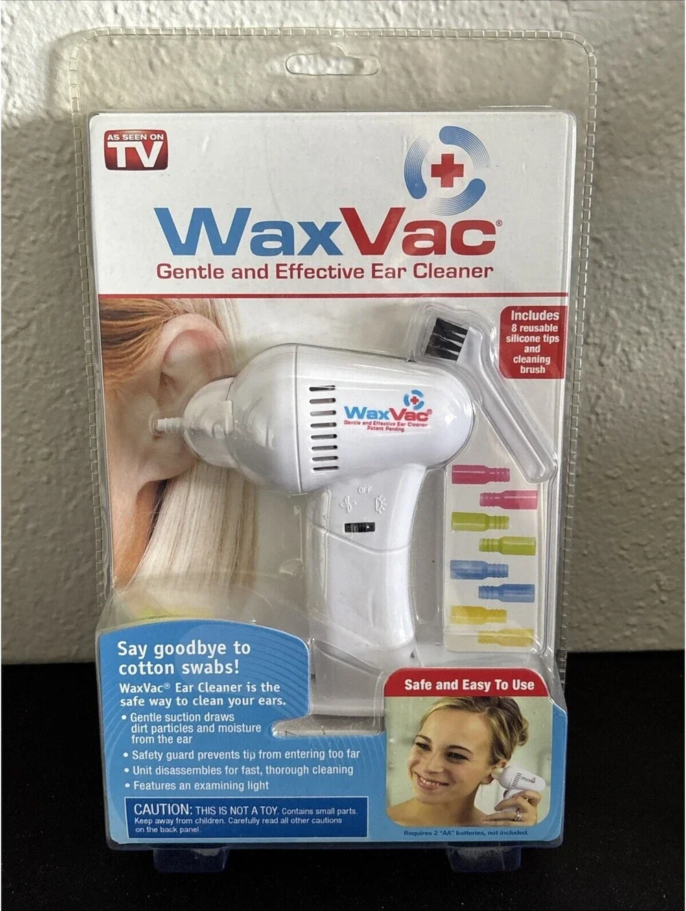 WaxVac Ear Cleaner Battery Operated Wax Remover Vacuum As Seen On TV NEW SEALED